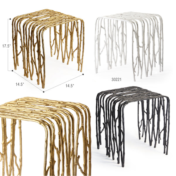 Twig Metal Side Table | Modern Furniture Accent Piece - Galore Home