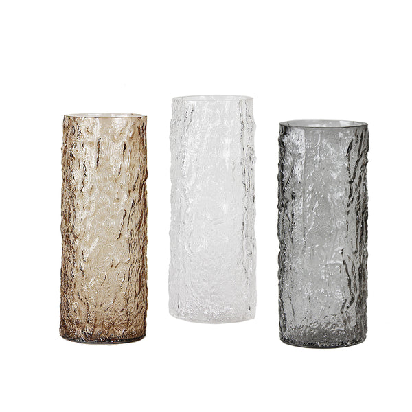Galore Home Textured Glass Cylinder Vase