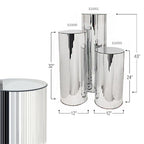 Mirrored Cylindrical Display Column / Pedestal