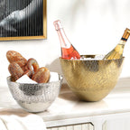 Two-toned Cross Aluminum Metal Bowl | Galore Home: Luxury Home Decor, Elegant Home Furnishings, Stylish Home Accents & Contemporary Home Accessories