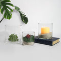10-inch Top Clear Glass Cylinders