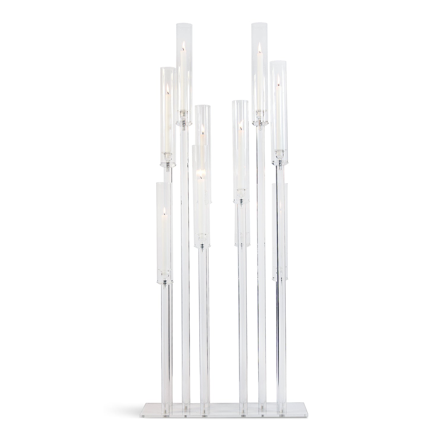 Diamond Glow Acrylic Candelabra
