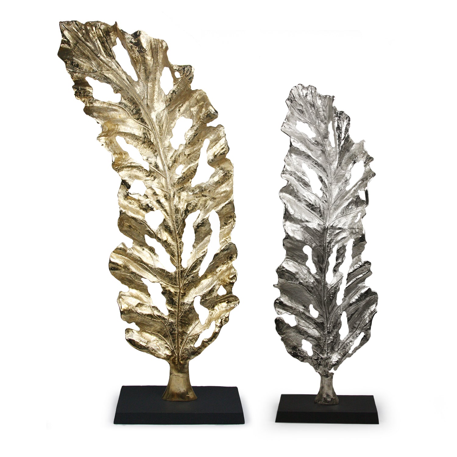 Grand Metal Leaf Sculpture