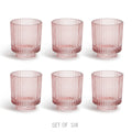 Ribbed Glass Tealight Holder