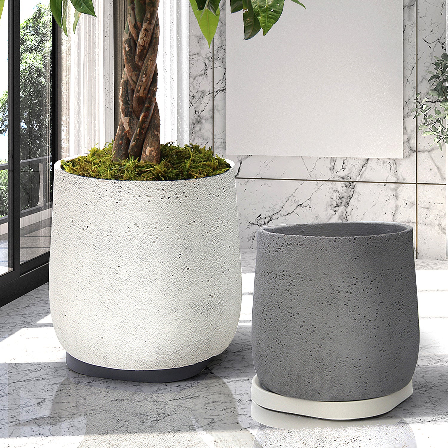 Graystone Floor Planter