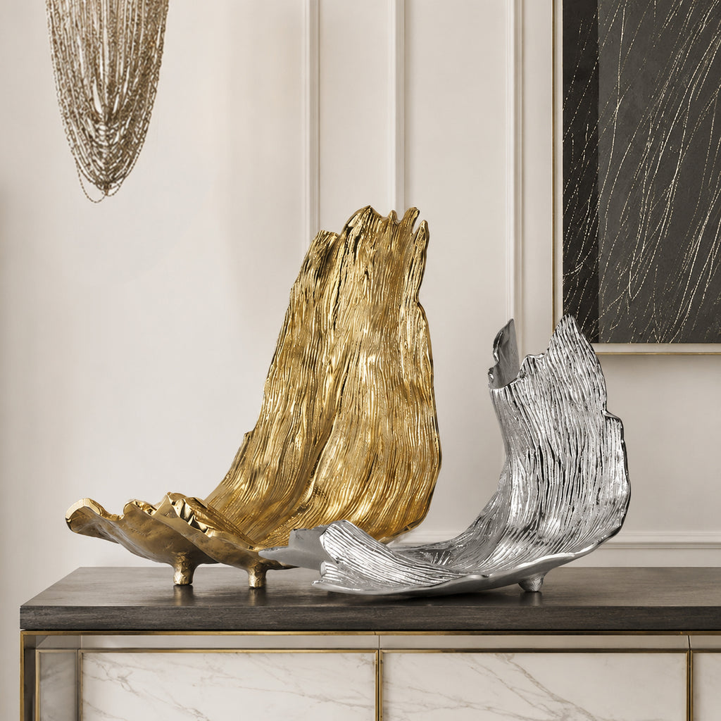 Gilded Wave Sculpture