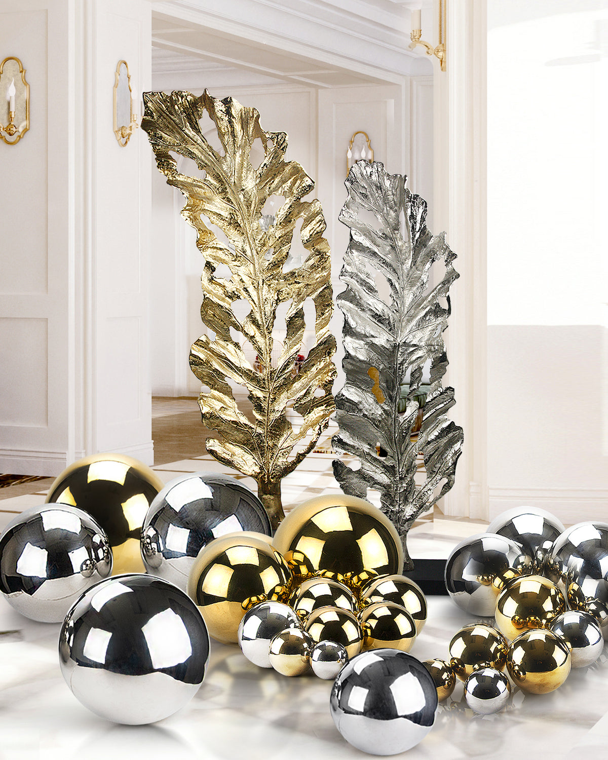 Shiny Stainless Steel Ball | Galore Home: Luxury Home Decor, Elegant Home Furnishings, Stylish Home Accents & Contemporary Home Accessories