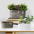 Decorative Oval Ceramic Pot | Galore Home: Luxury Home Decor, Elegant Home Furnishings, Stylish Home Accents & Contemporary Home Accessories