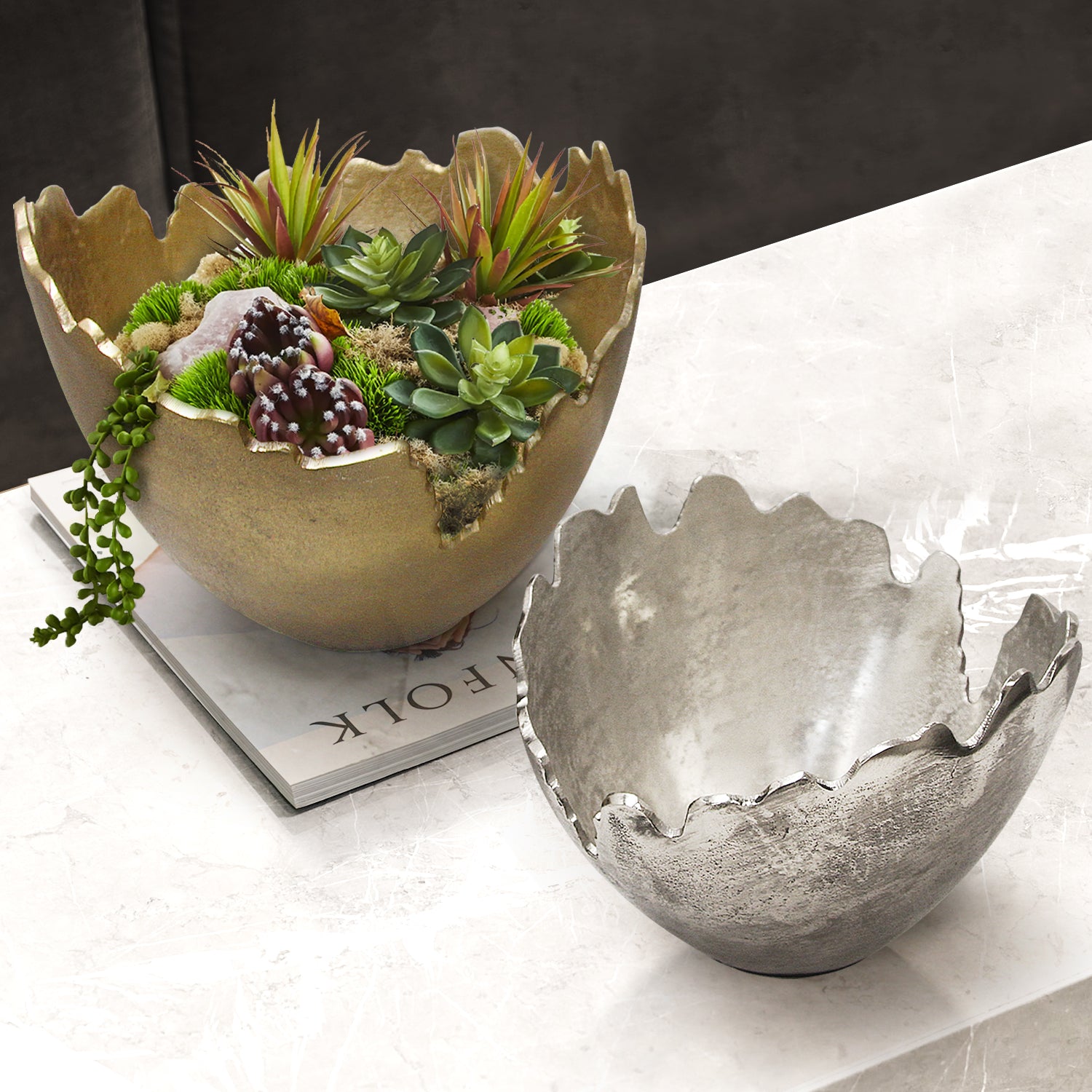 Pangea Metal Bowl | Galore Home: Luxury Home Decor, Elegant Home Furnishings, Stylish Home Accents & Contemporary Home Accessories