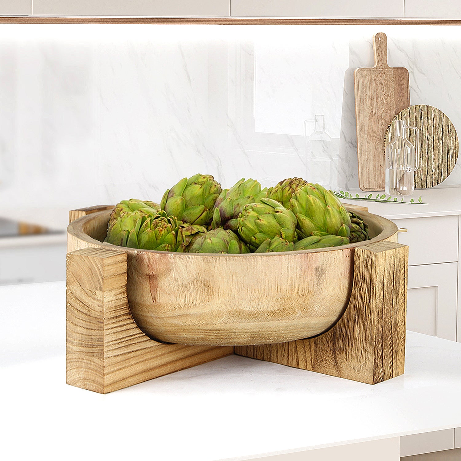 Moda Natural Wood Bowl | Galore Home: Luxury Home Decor, Elegant Home Furnishings, Stylish Home Accents & Contemporary Home Accessories
