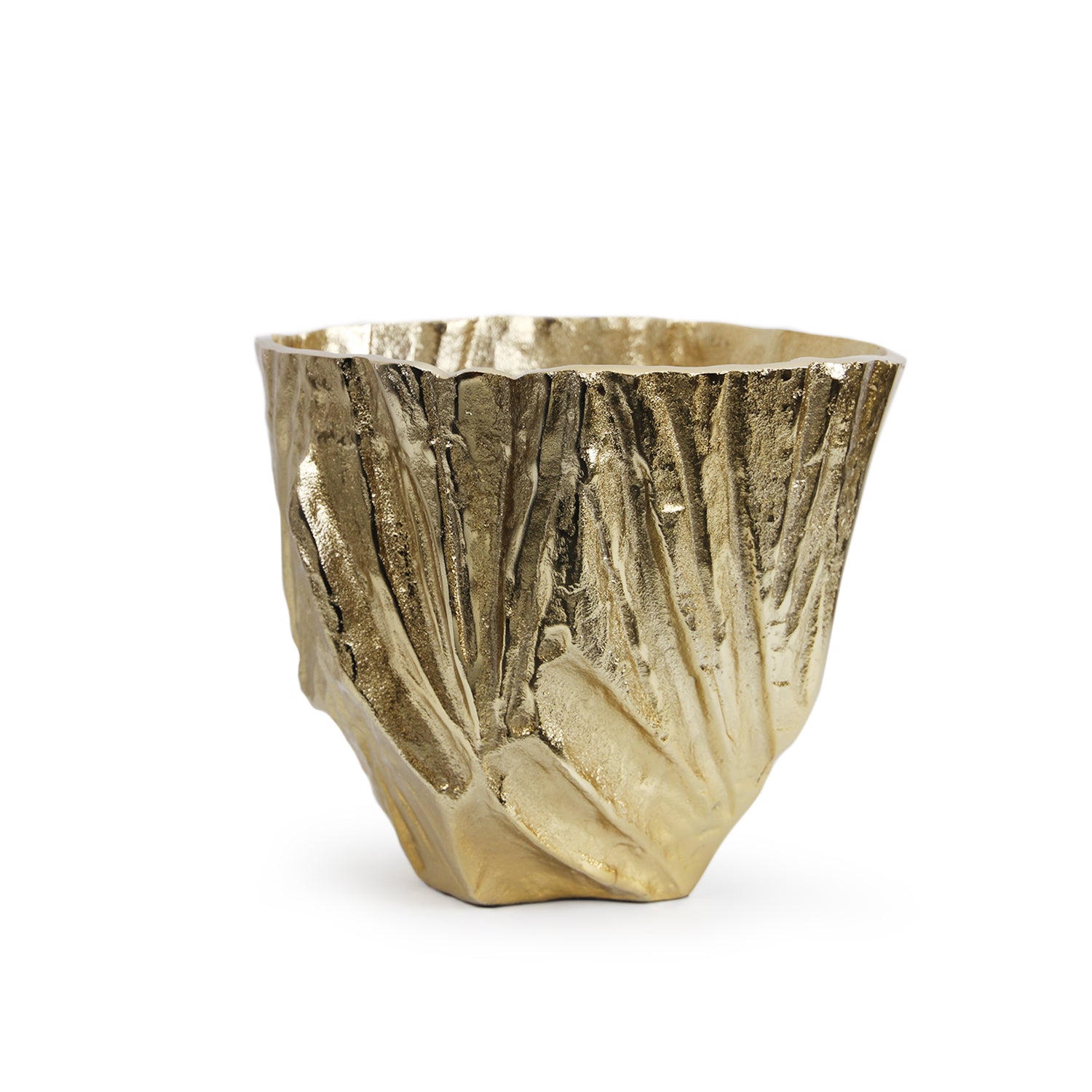 Golden Flare Aluminum Metal Vase | Galore Home: Luxury Home Decor, Elegant Home Furnishings, Stylish Home Accents & Contemporary Home Accessories