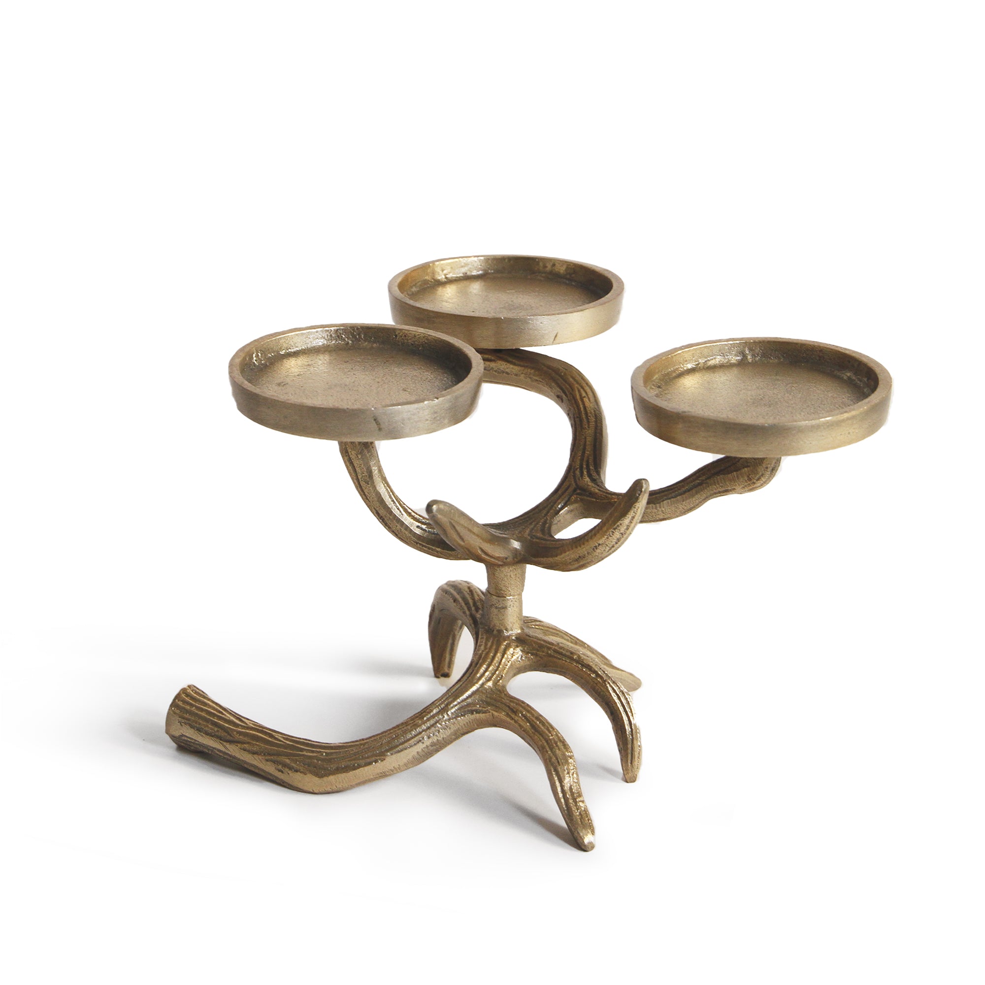 Antler Trio Pillar Candle Holder