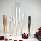 Glass Chimney Hurricane Candle Holder (set of 6)