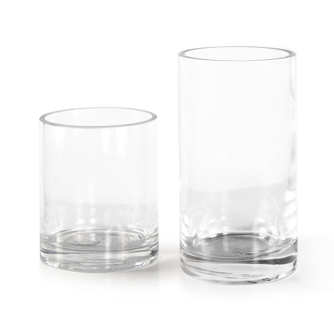 3" Top Clear Glass Cylinder Vases - Case