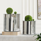 Mirrored Glass Floor Stand