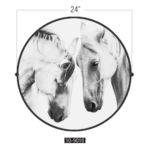 Circular (Round) Wall Art / Wall Decor - Mustang | Galore Home: Luxury Home Decor, Elegant Home Furnishings, Stylish Home Accents & Contemporary Home Accessories