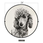 Circular (Round) Wall Art / Wall Decor - Poodle | Galore Home: Luxury Home Decor, Elegant Home Furnishings, Stylish Home Accents & Contemporary Home Accessories