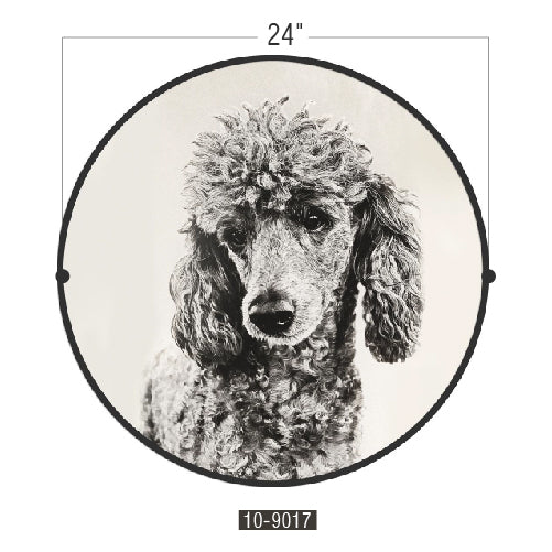 Circular (Round) Wall Art / Wall Decor - Poodle | Galore Home: Luxury Home Decor, Elegant Home Furnishings, Stylish Home Accents & Contemporary Home Accessories