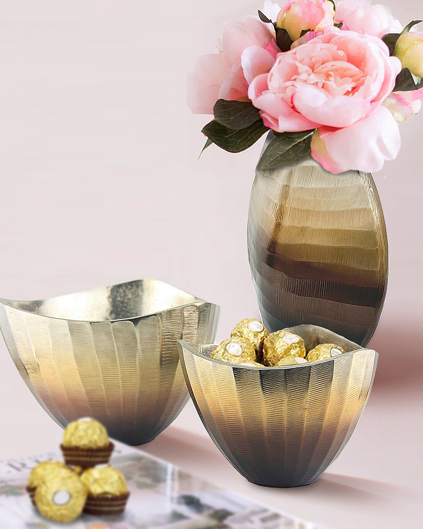 Metal Gradient Centerpiece Bowl | Galore Home: Luxury Home Decor, Elegant Home Furnishings, Stylish Home Accents & Contemporary Home Accessories