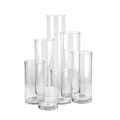 5-inch Top Clear Glass Cylinders