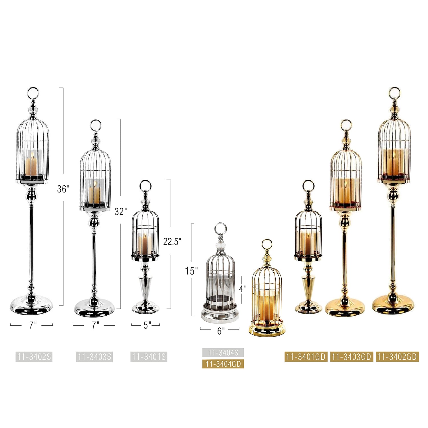 Birdcage Candle Stand | Galore Home: Luxury Home Decor, Elegant Home Furnishings, Stylish Home Accents & Contemporary Home Accessories