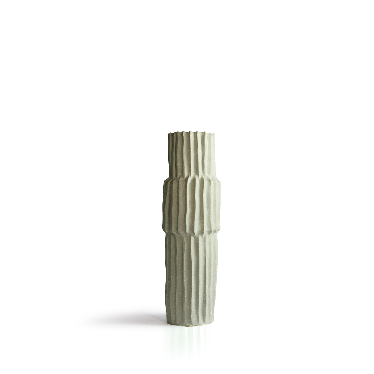 Tall Fluted/Ribbed Floor Vases