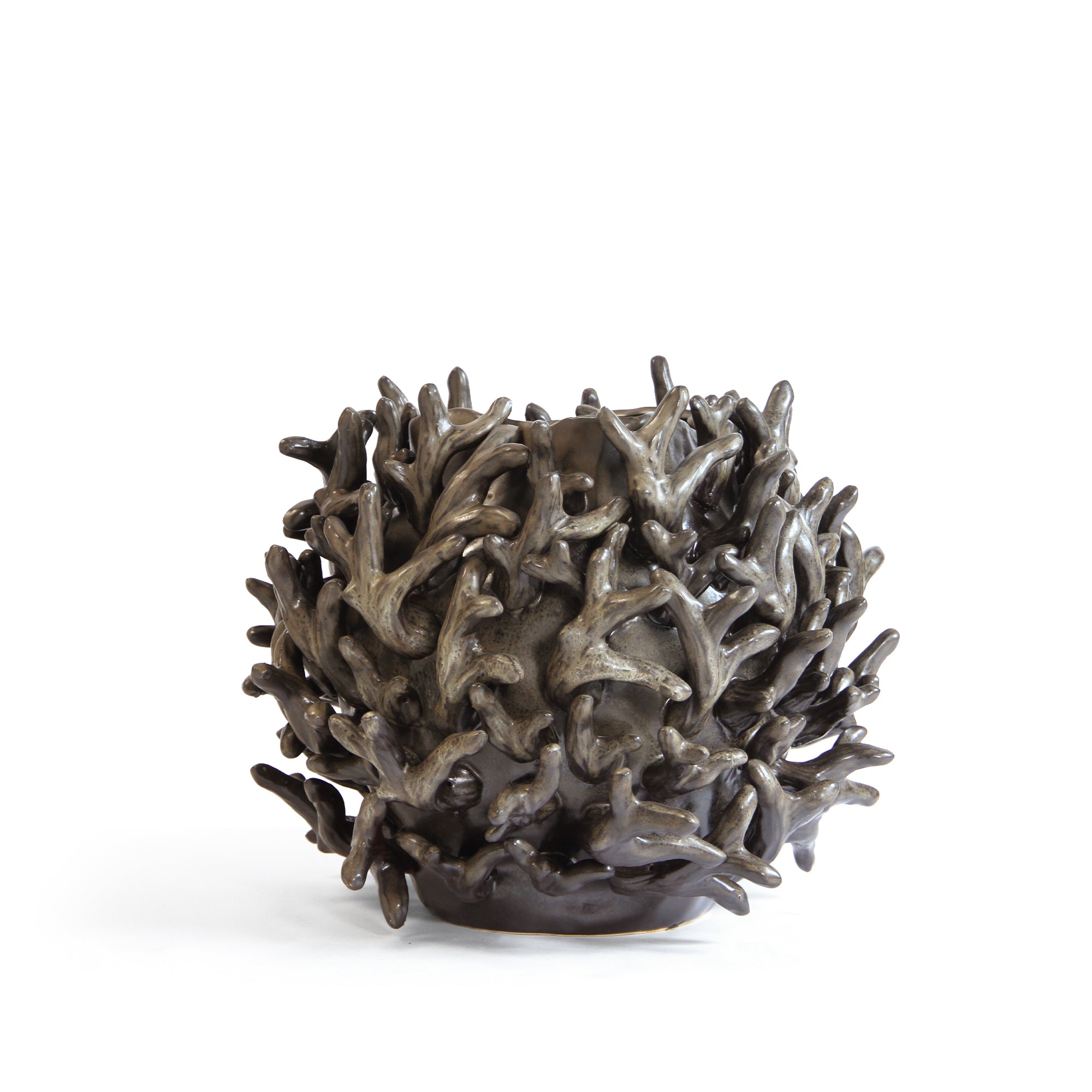 3D Hand-sculpted Reefform Ceramic Vase