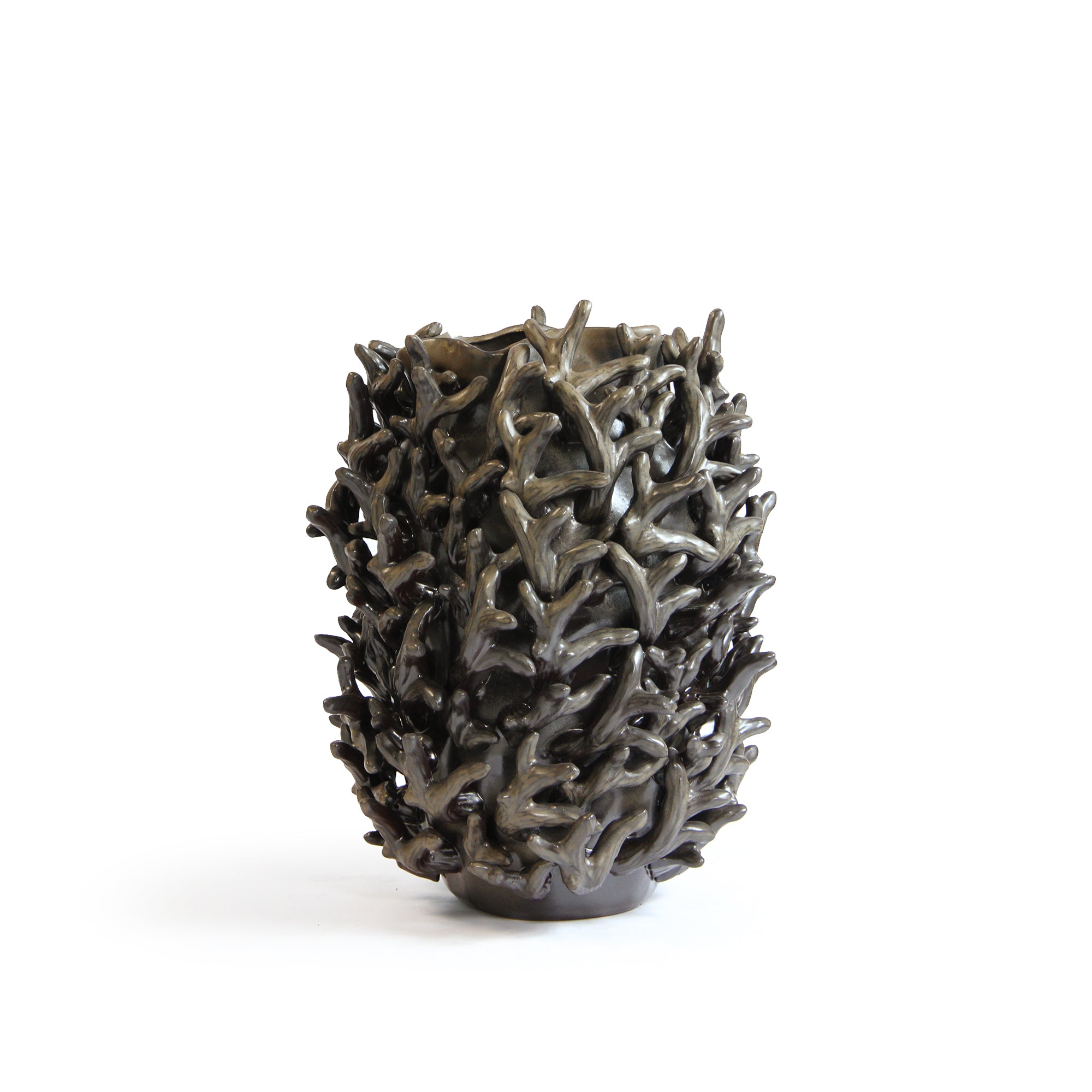 3D Hand-sculpted Reefform Ceramic Vase