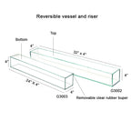 Reversible Glass Floral Aquarium
