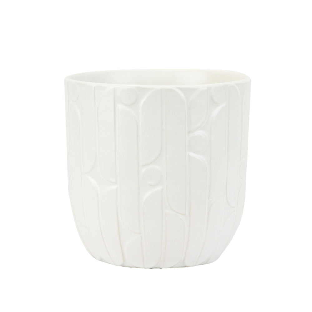 Ridged Ceramic Pot | Galore Home: Luxury Home Decor, Elegant Home Furnishings, Stylish Home Accents & Contemporary Home Accessories