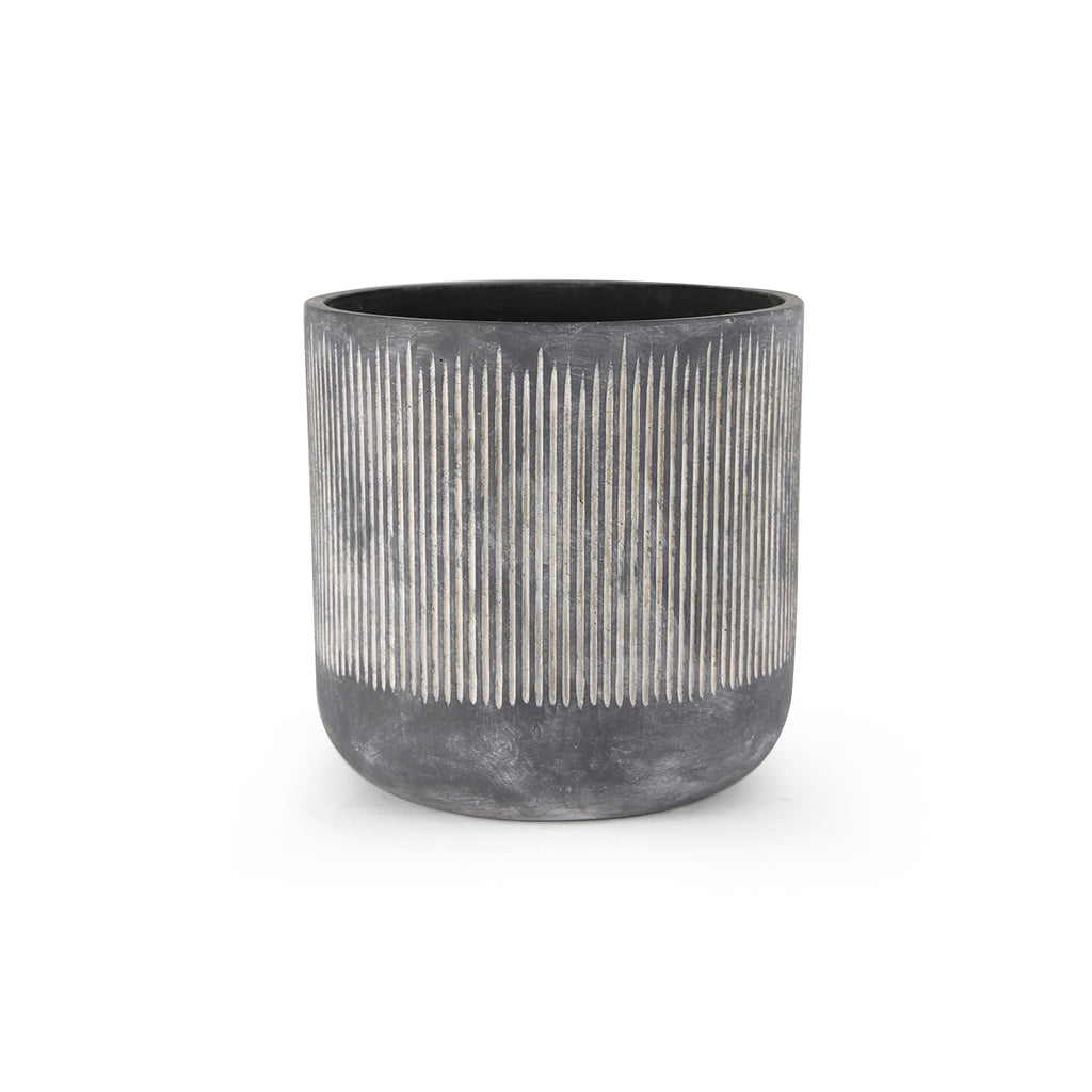 Ceramic Bamboo Ridged Planter | Galore Home: Luxury Home Decor, Elegant Home Furnishings, Stylish Home Accents & Contemporary Home Accessories