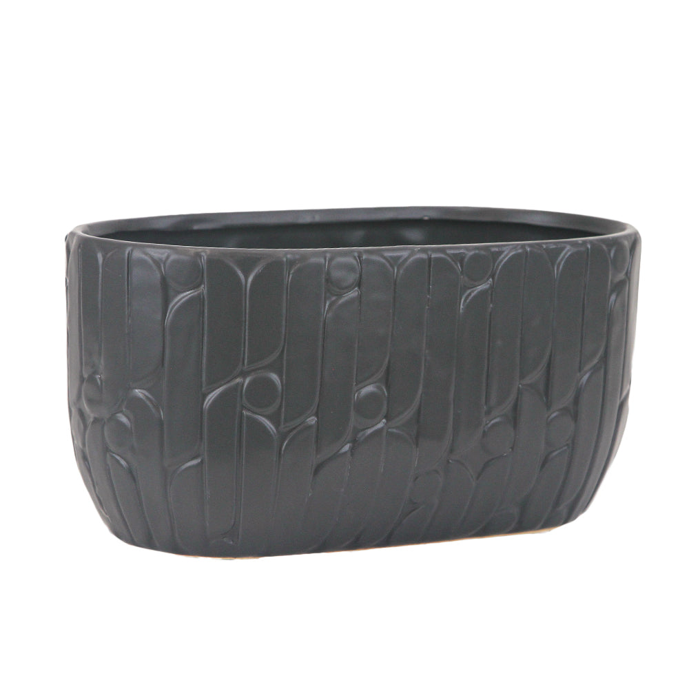 Ridged Ceramic Pot | Galore Home: Luxury Home Decor, Elegant Home Furnishings, Stylish Home Accents & Contemporary Home Accessories