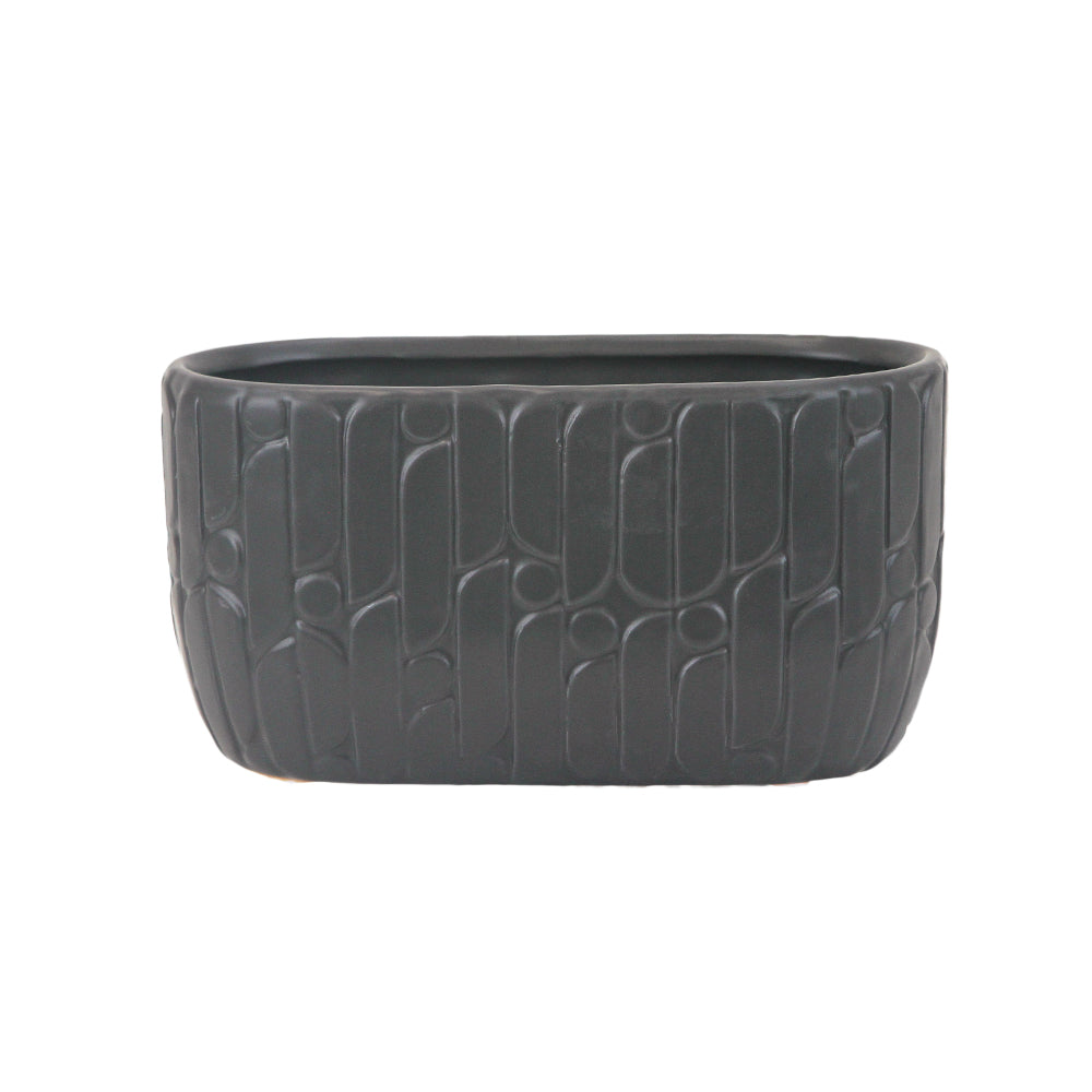 Ridged Ceramic Pot | Galore Home: Luxury Home Decor, Elegant Home Furnishings, Stylish Home Accents & Contemporary Home Accessories