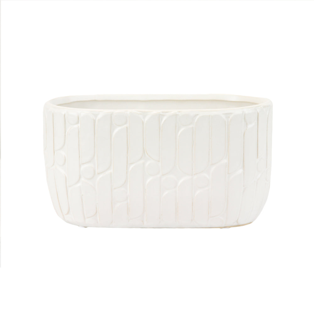 Ridged Ceramic Pot | Galore Home: Luxury Home Decor, Elegant Home Furnishings, Stylish Home Accents & Contemporary Home Accessories