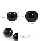 Black Glass Bubble Vase
