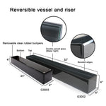 Reversible Black Glass Aquarium