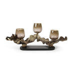 Trinity Glow Aluminum Candle Holder