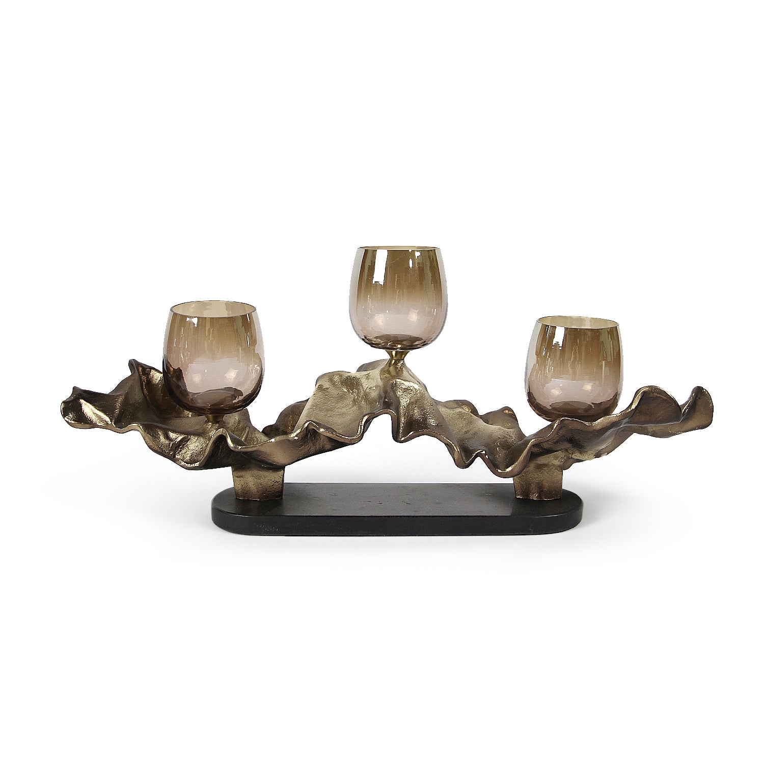 Trinity Glow Aluminum Candle Holder