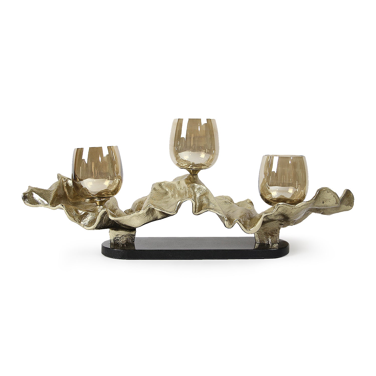 Trinity Glow Aluminum Candle Holder