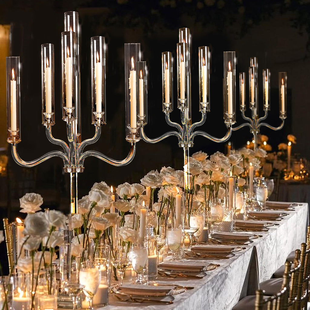 Premium Acrylic 7-Arms Chandelier Candelabra