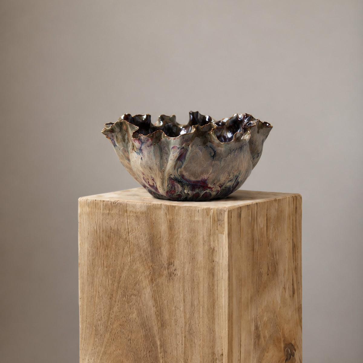 Lava Washed Ceramic Vase