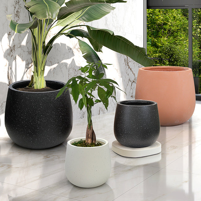 FibraLuxe Floor Planters