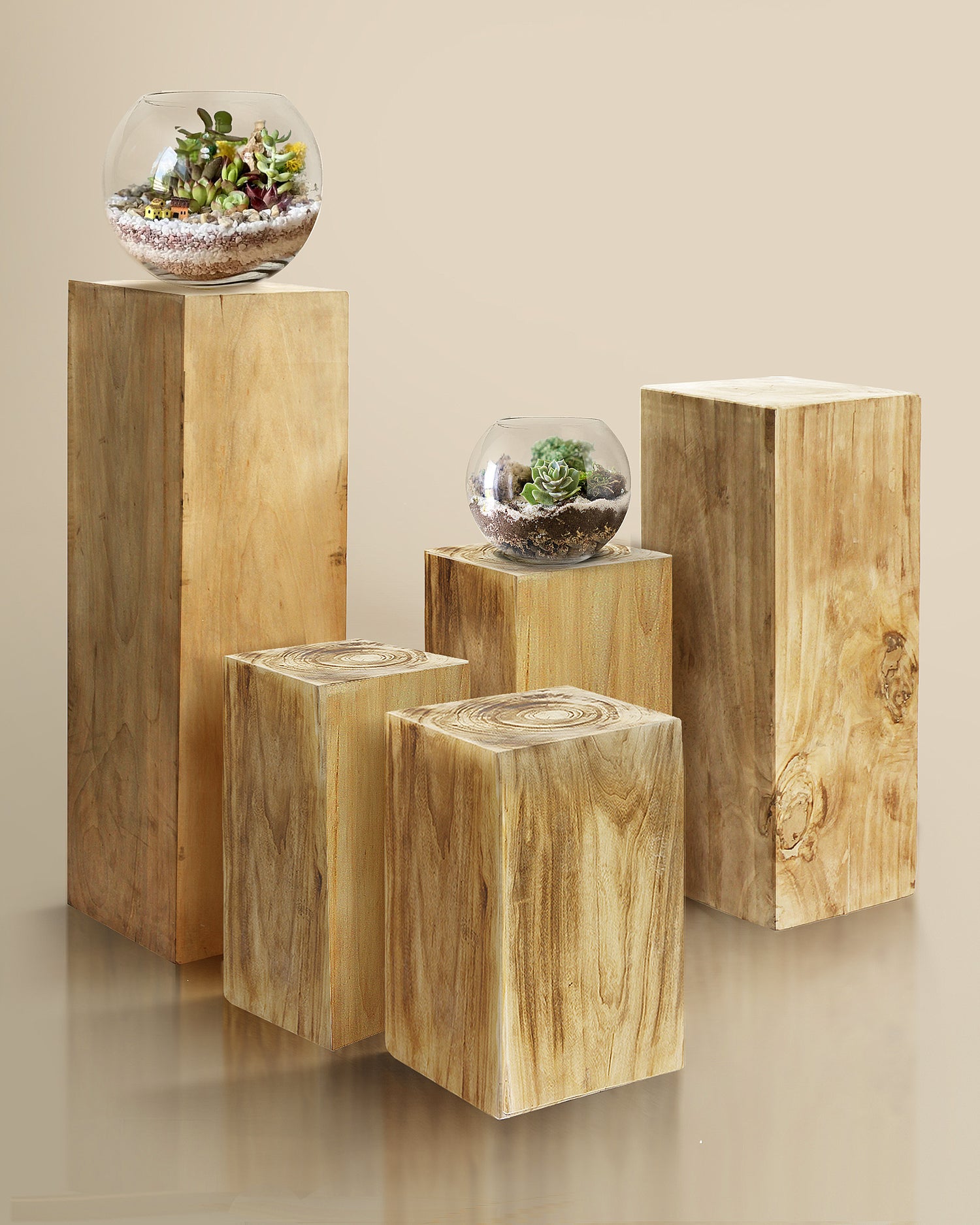 Woodscape Display Pedestal Side Table