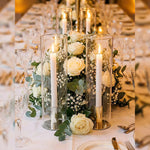 Glass Chimney Hurricane Candle Holder (set of 6)