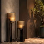 Sepia Floor Pillar Candle Holder