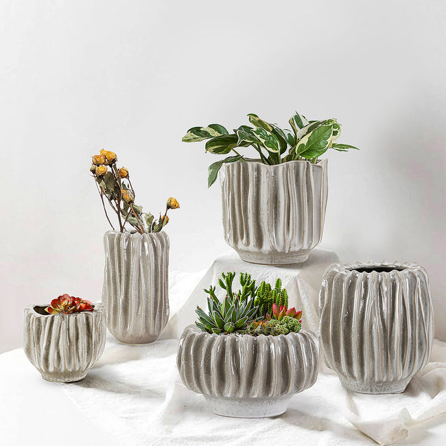 Rippled Haven Pots/Planters