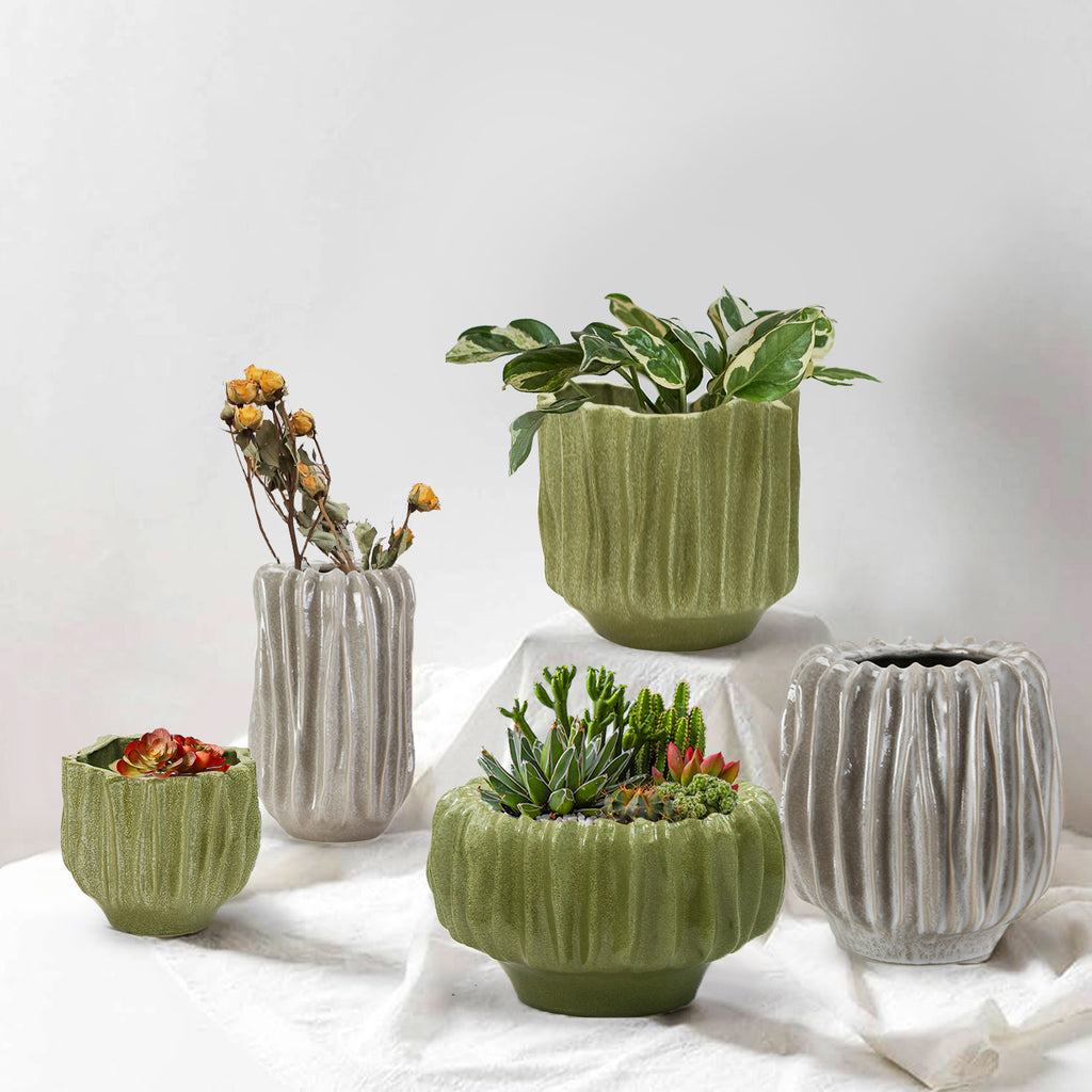 Rippled Haven Pot / Planter
