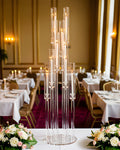 Diamond Glow Acrylic Candelabra