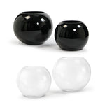 Black Glass Bubble Vase