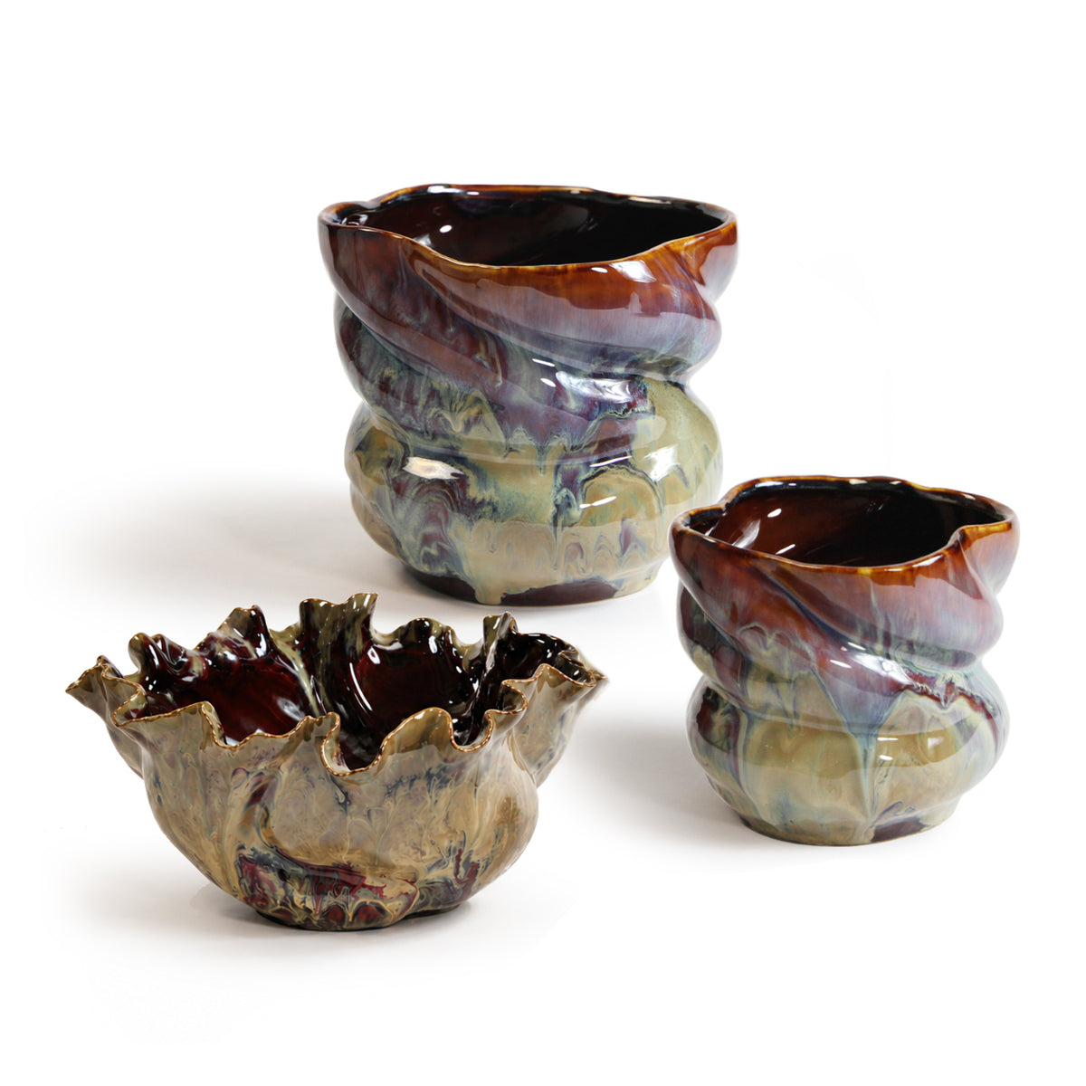 Lava Washed Ceramic Vase
